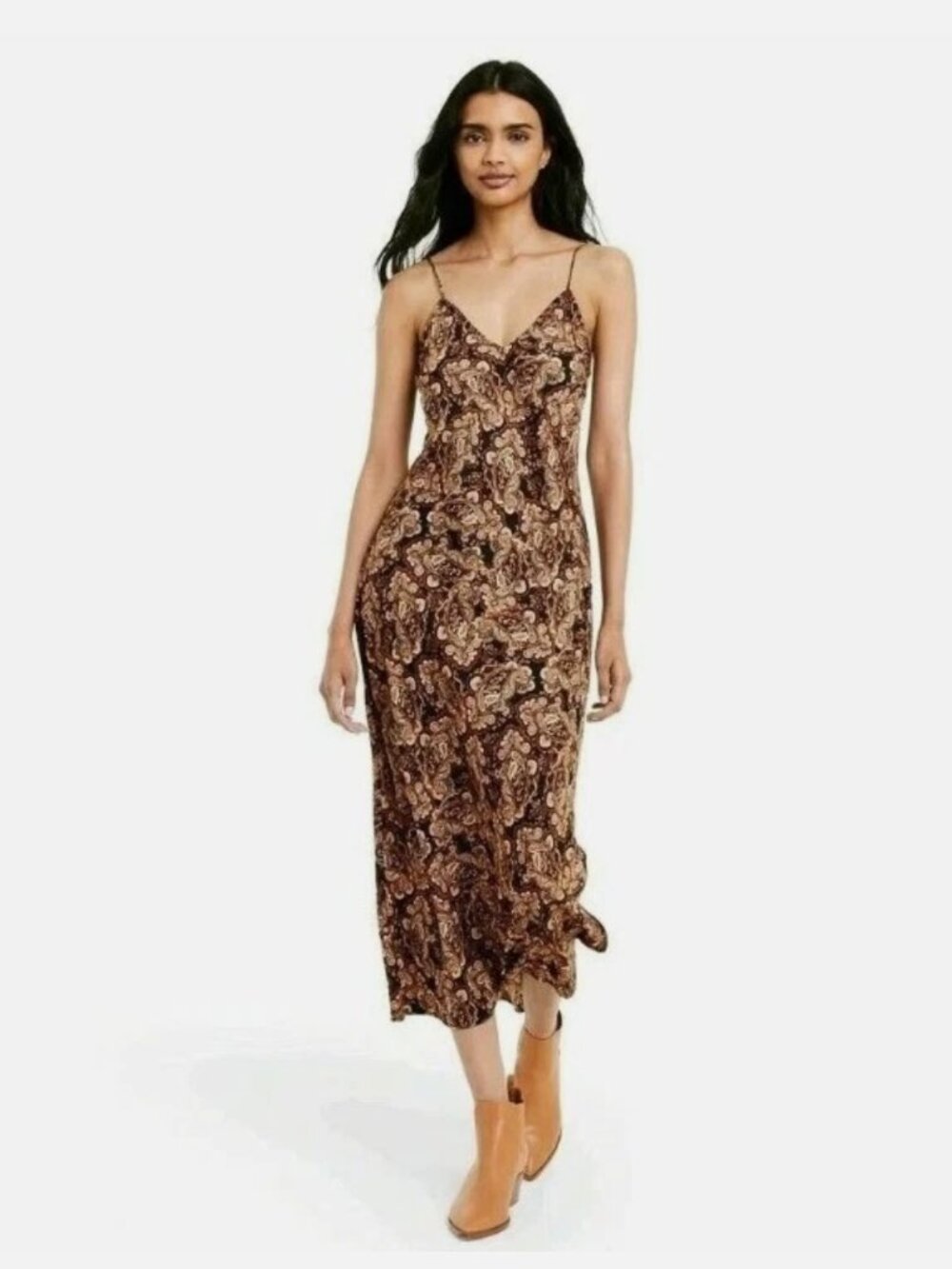 Nili Lotan X Target Paisley Print Slip Size MDress